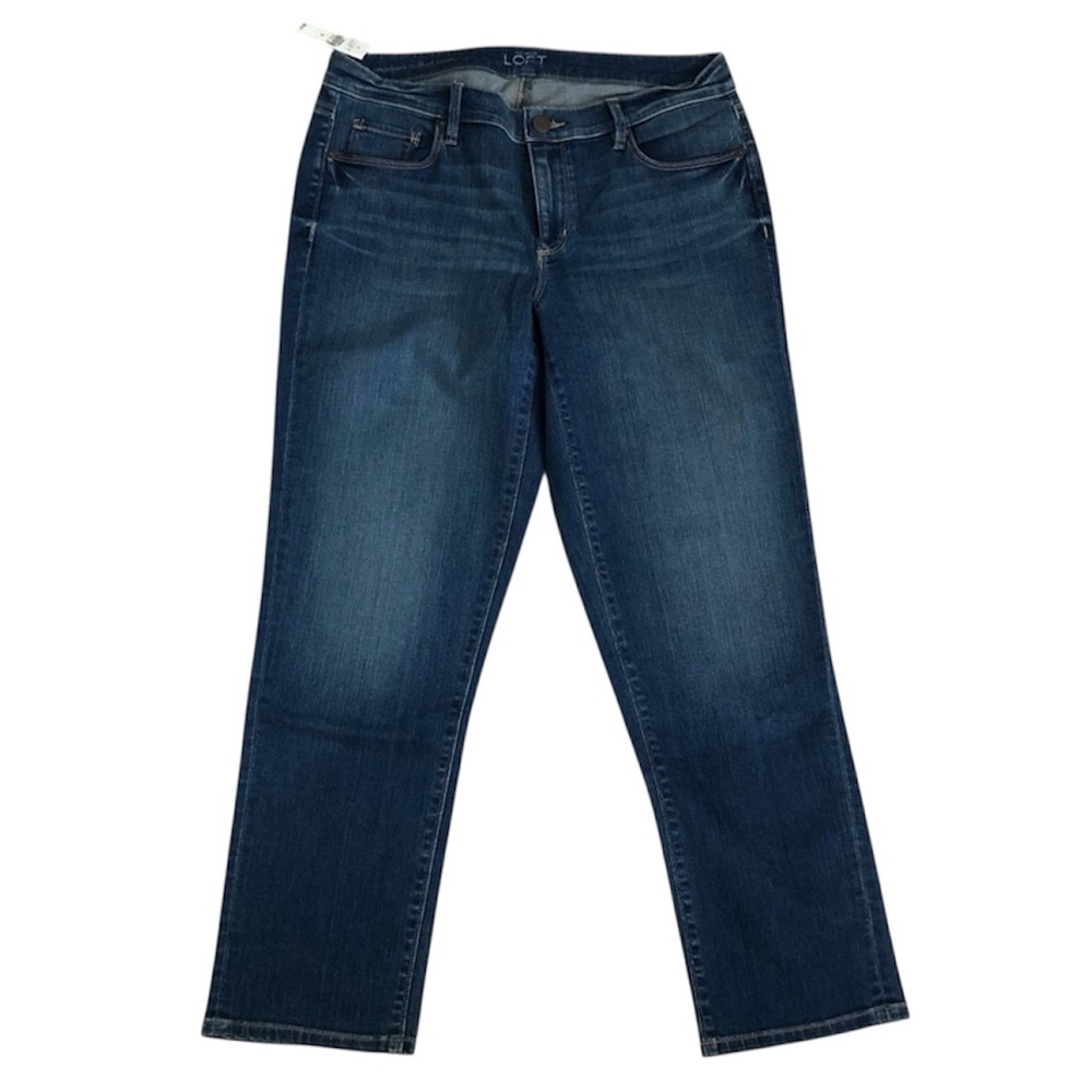 LOFT Modern Cuffed Crop Jean NWT